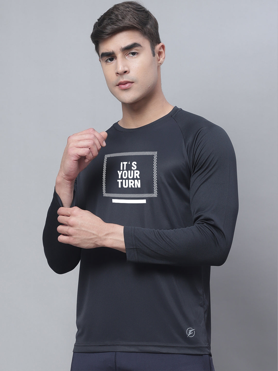 Men Full Sleeves Training Polyster T-Shirt - Friskers