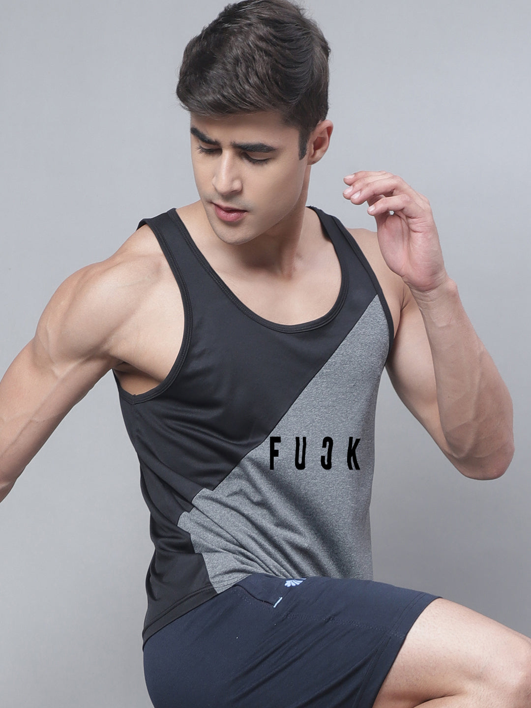 Men Colorblocked Rapid Dry Training Vest - Friskers