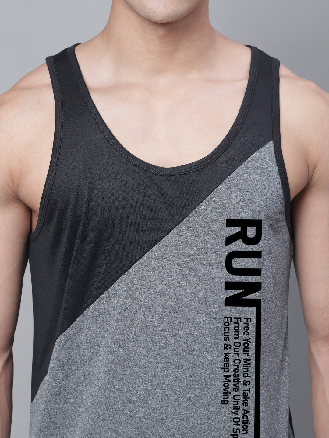 Men Colorblocked Rapid Dry Training Vest - Friskers