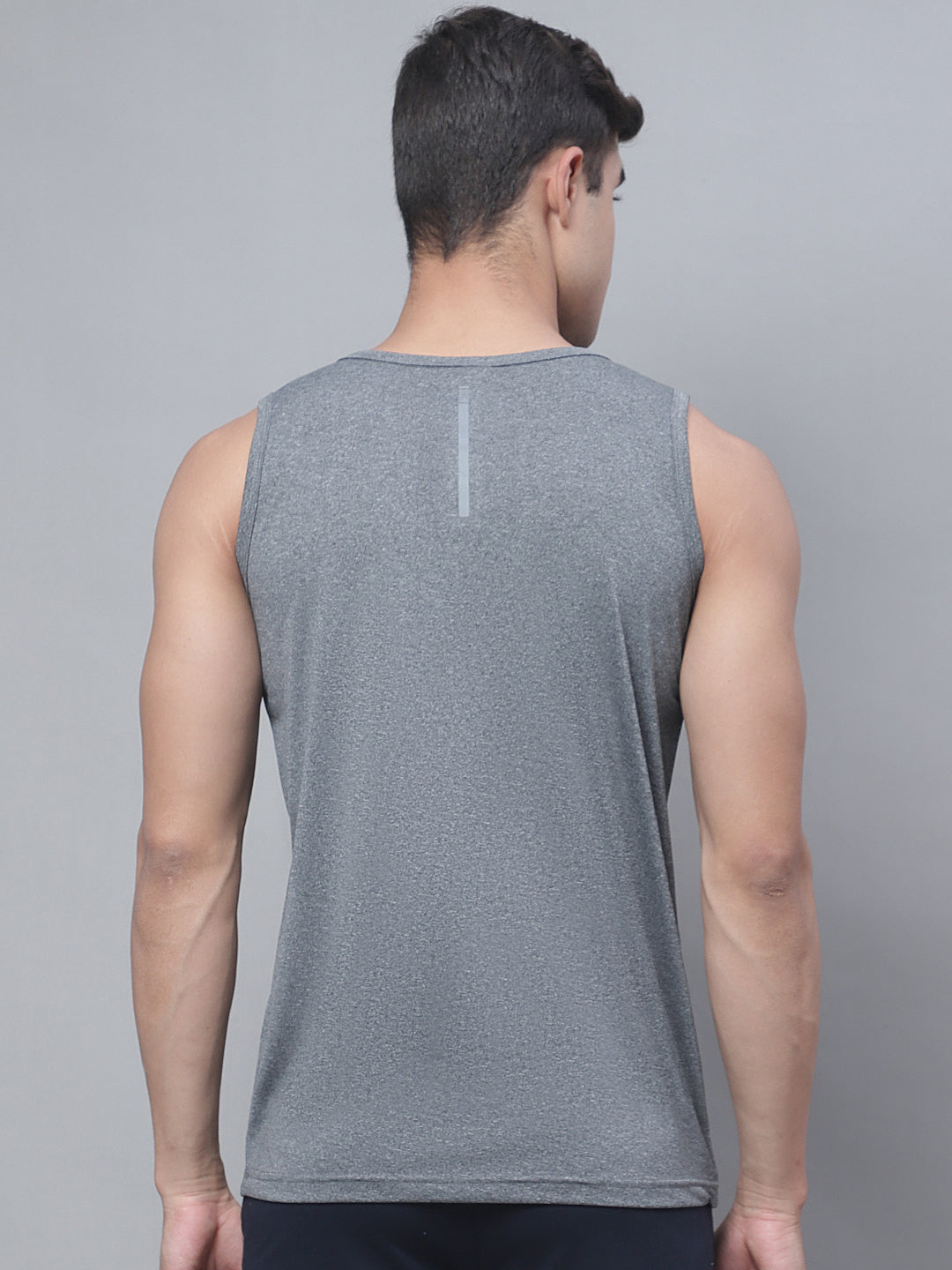 Color blocked Round Neck Sports Vest - Friskers