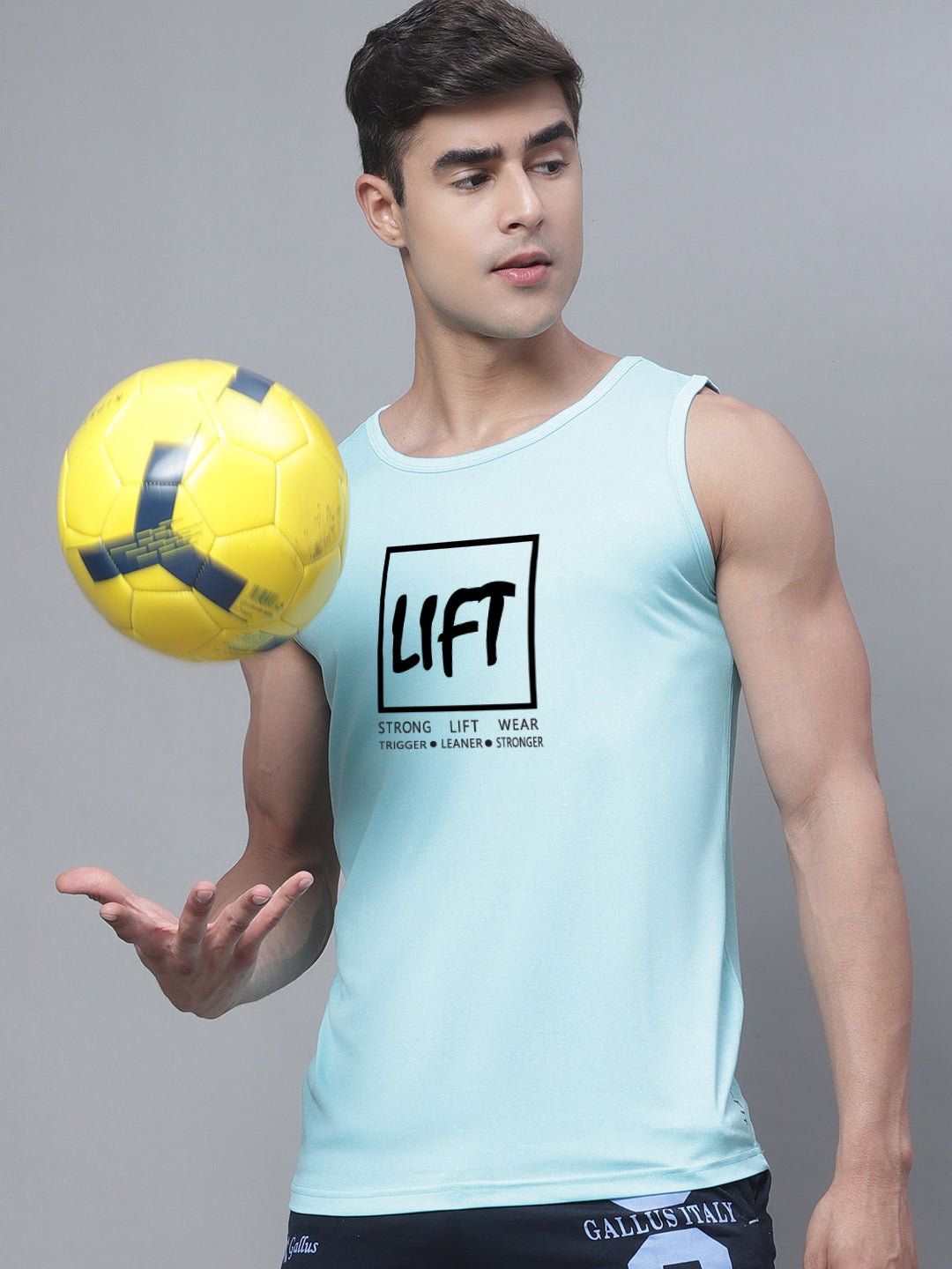Sports Strong Lift Wear Round Neck Training Gym Vest - Friskers