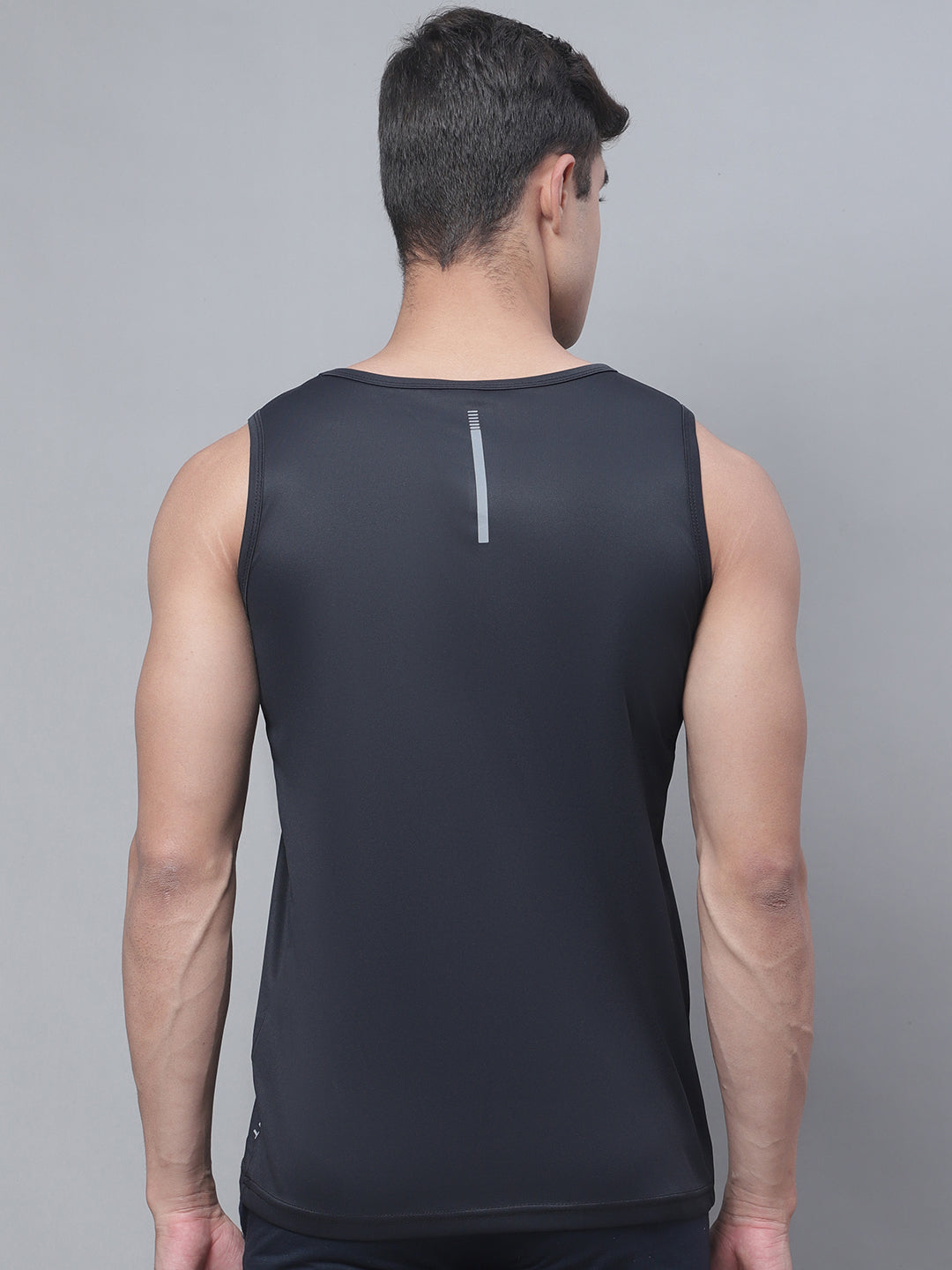Men Round Neck Training Polyster Gym Vest - Friskers