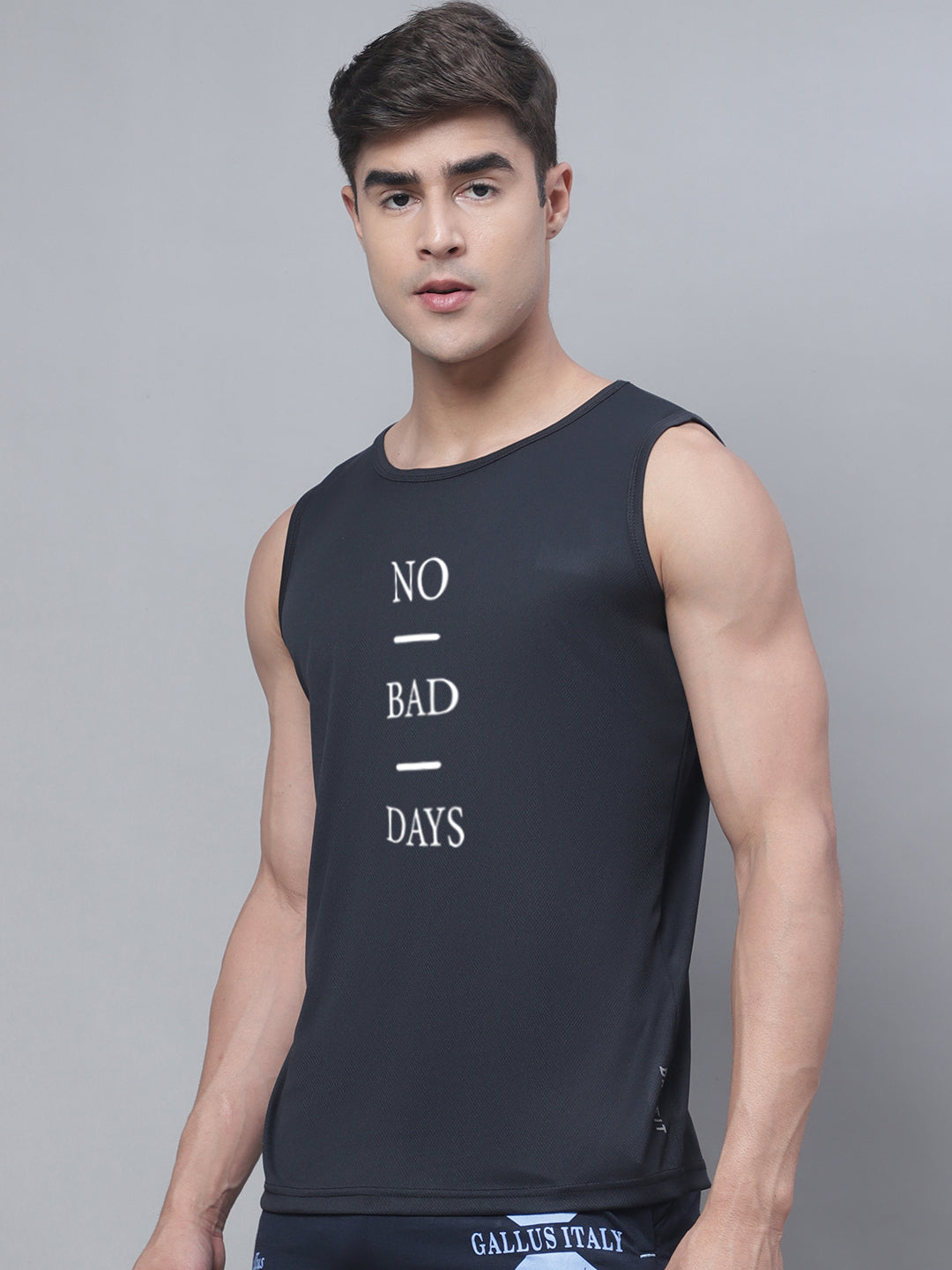 Sports No Bad Days Round Neck Training Gym Vest - Friskers