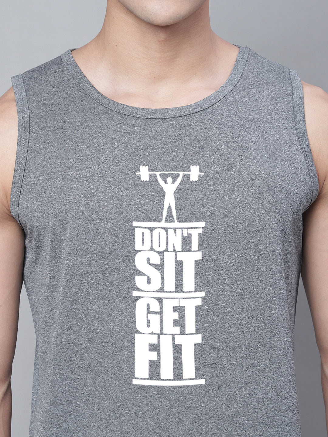 Sports Strong Lift Wear Round Neck Training Gym Vest - Friskers