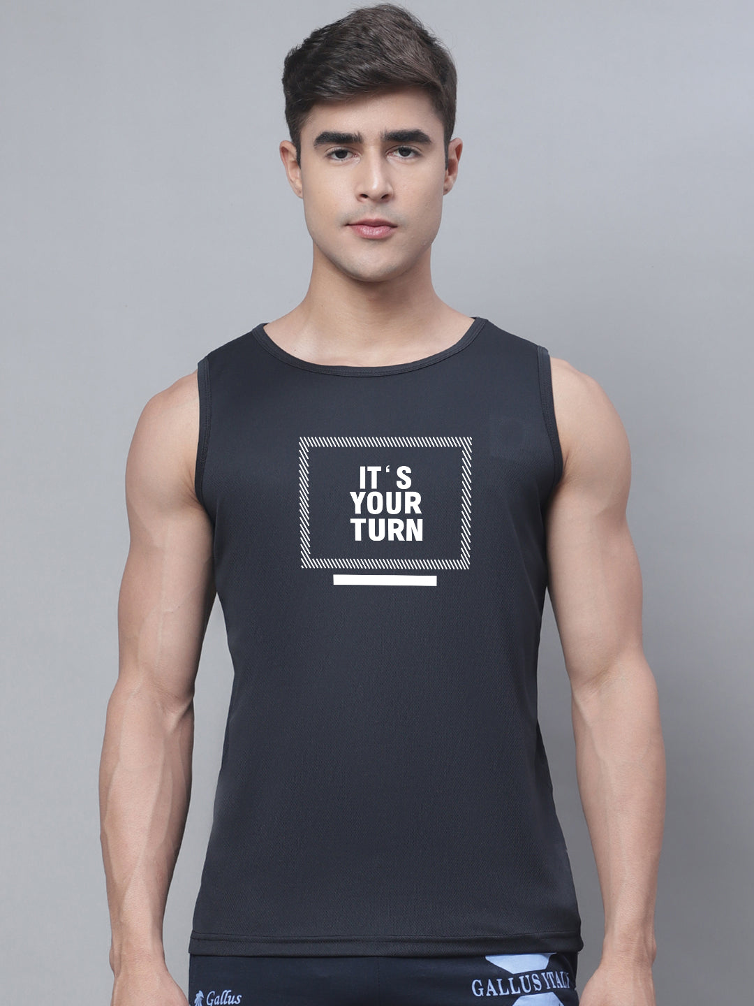 Men Round Neck Running Gym Vest - Friskers