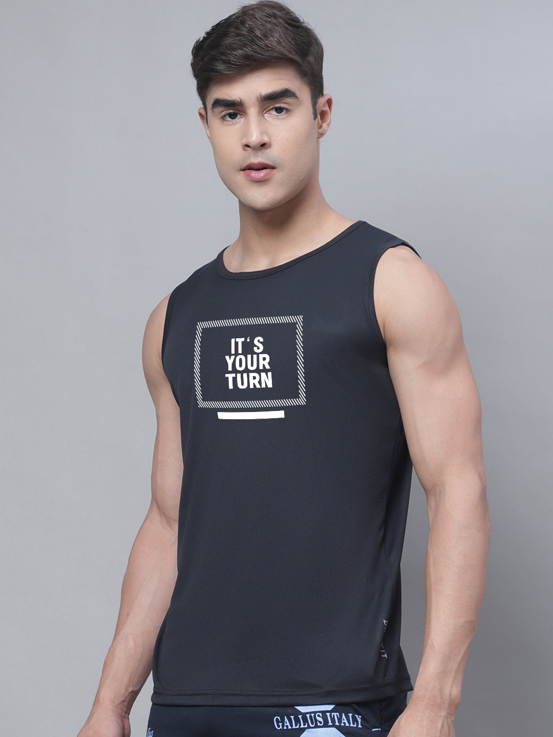 Men Round Neck Running Gym Vest - Friskers