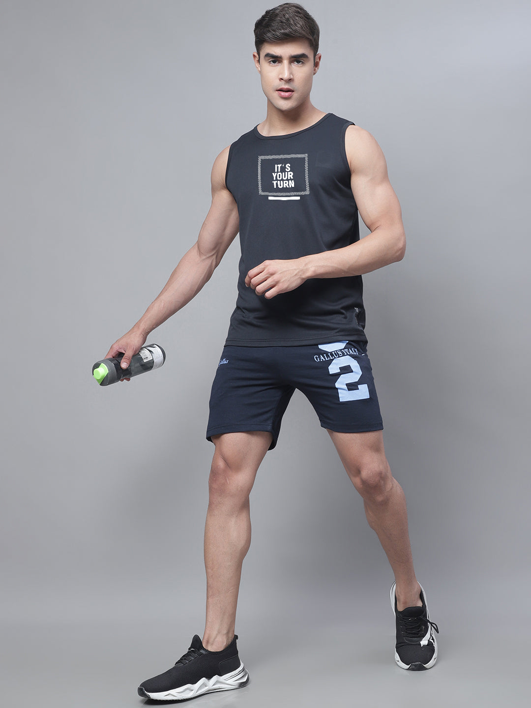 Men Round Neck Running Gym Vest - Friskers