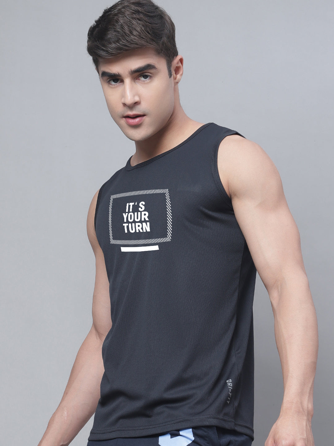 Men Round Neck Running Gym Vest - Friskers