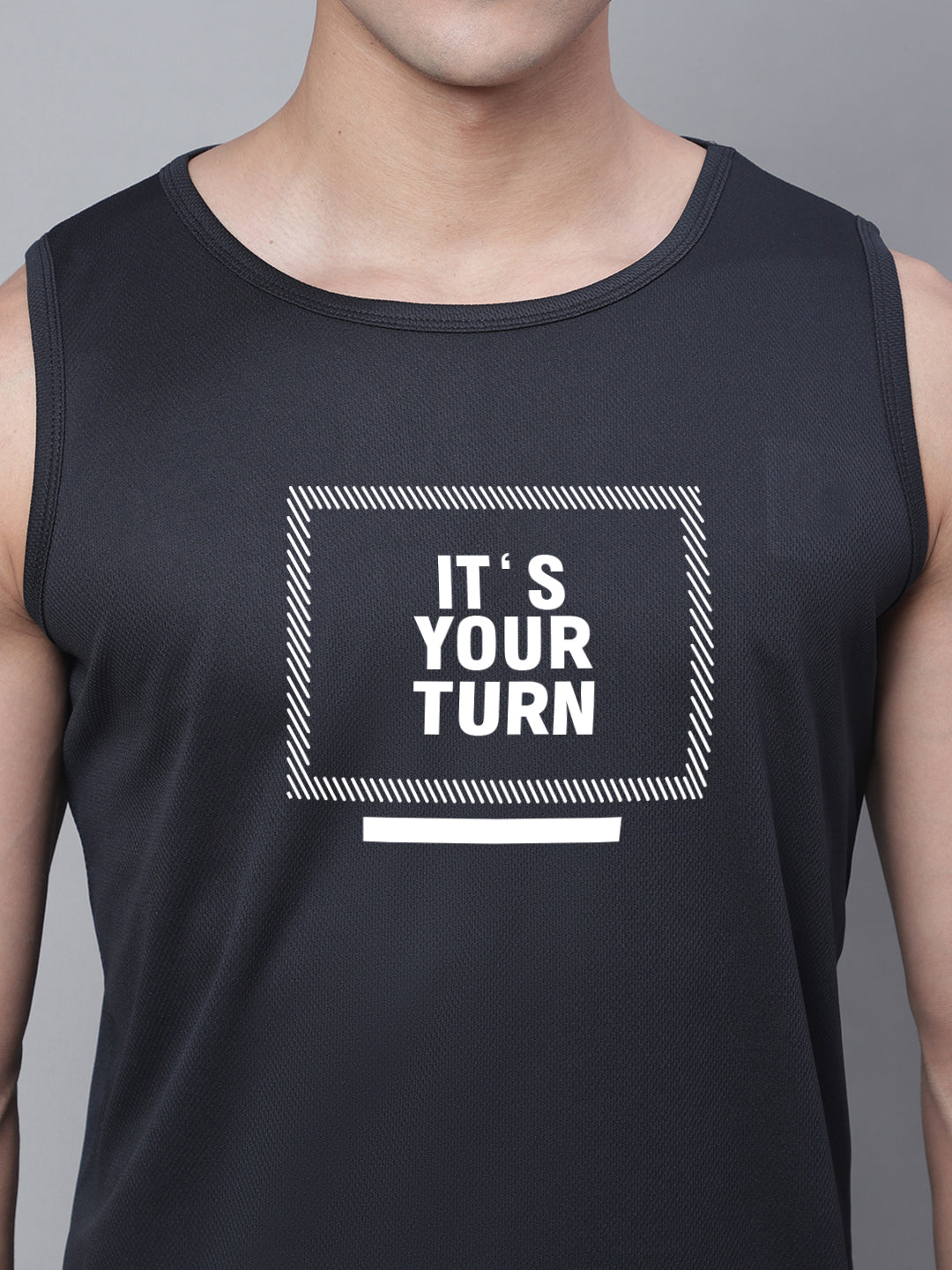 Men Round Neck Running Gym Vest - Friskers