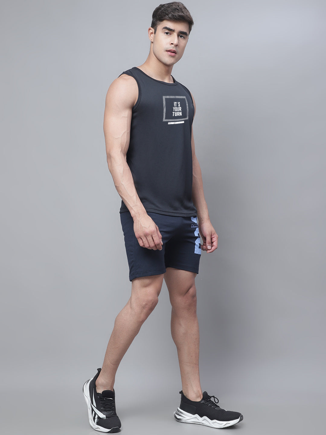 Men Round Neck Running Gym Vest - Friskers