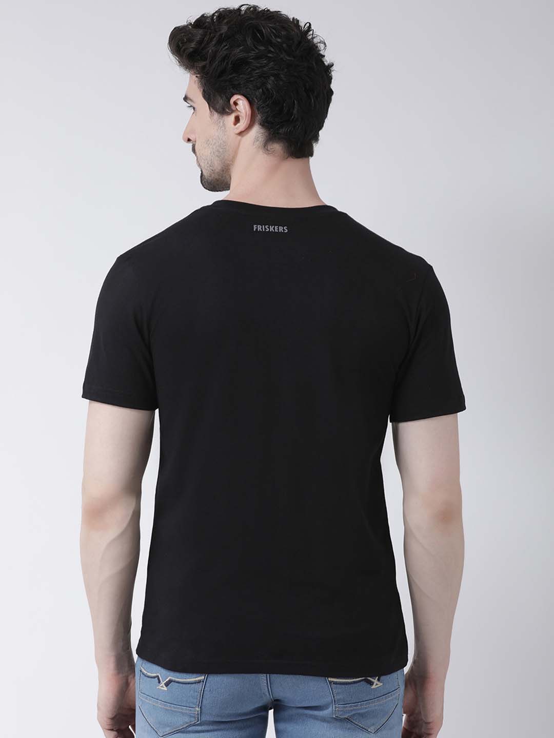 Men's System Phad Denge Cotton Regular Fit V Neck T-Shirt - Friskers