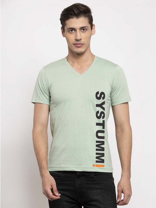 Men's System Cotton Regular Fit V Neck T-Shirt - Friskers