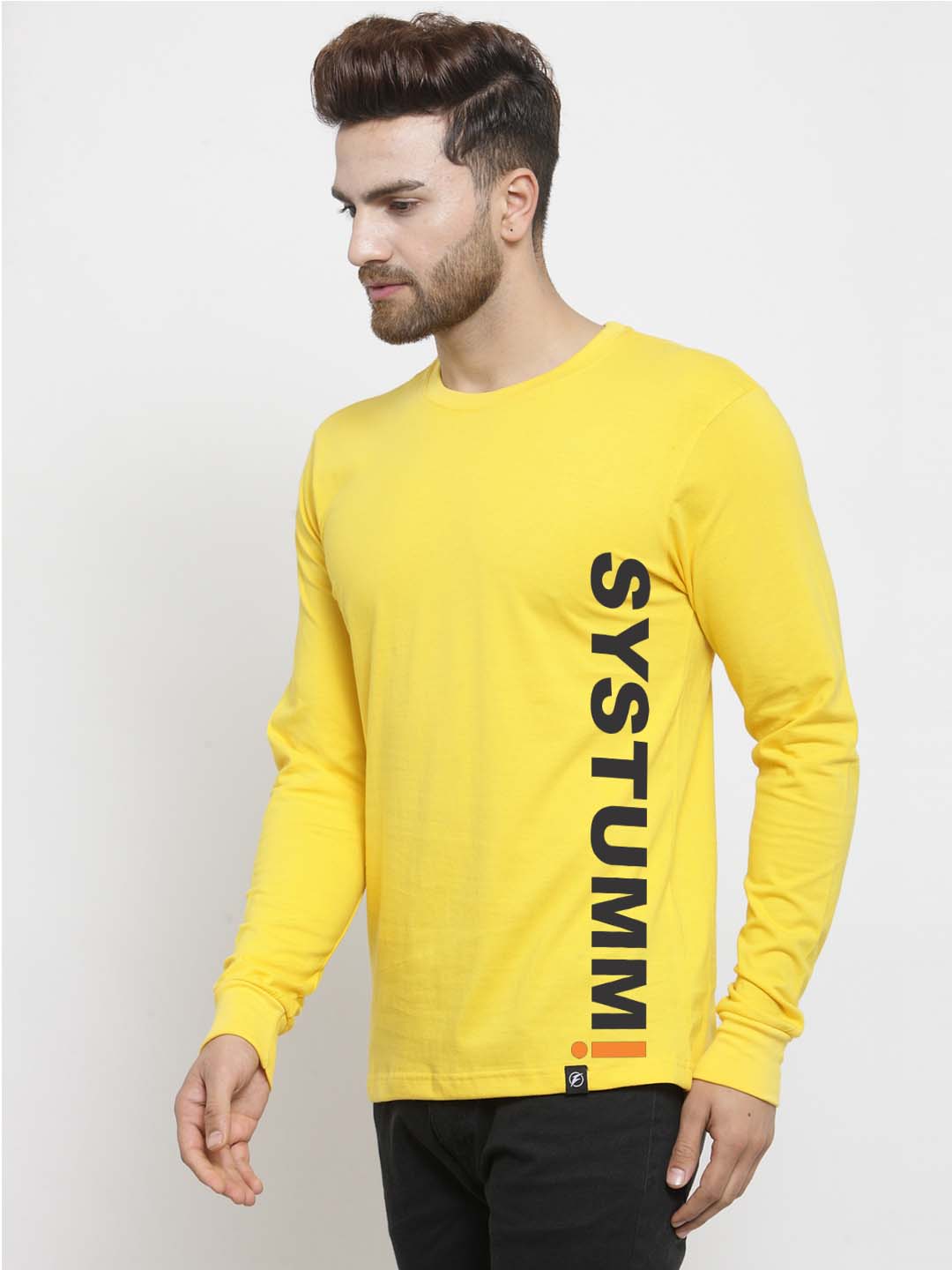 Men System Printed Full Sleeve T-shirt - Friskers