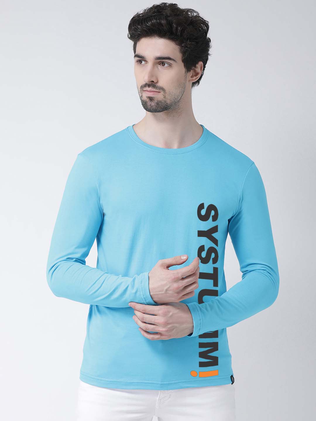 Men System Printed Full Sleeve T-shirt - Friskers