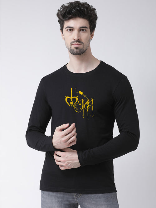 Men Mahadev Printed Full Sleeve T-shirt