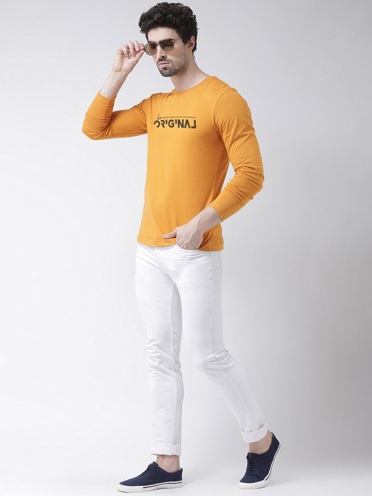 Men Original printed Full Sleeve T-shirt - Friskers