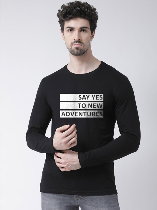 Men Say Yes To New Printed Full Sleeve T-shirt - Friskers