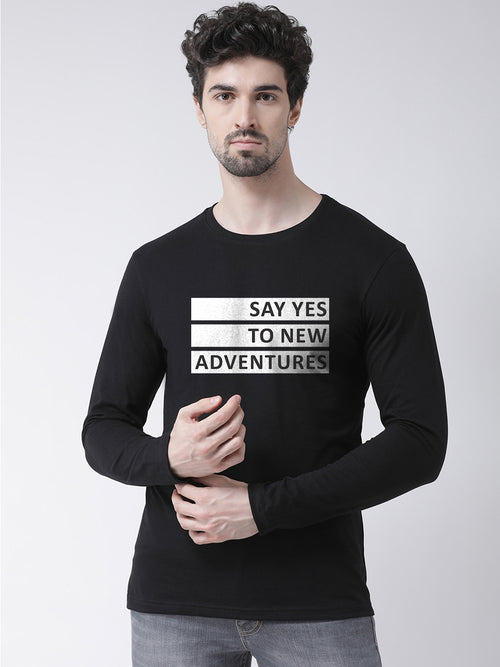 Men Say Yes To New Printed Full Sleeve T-shirt