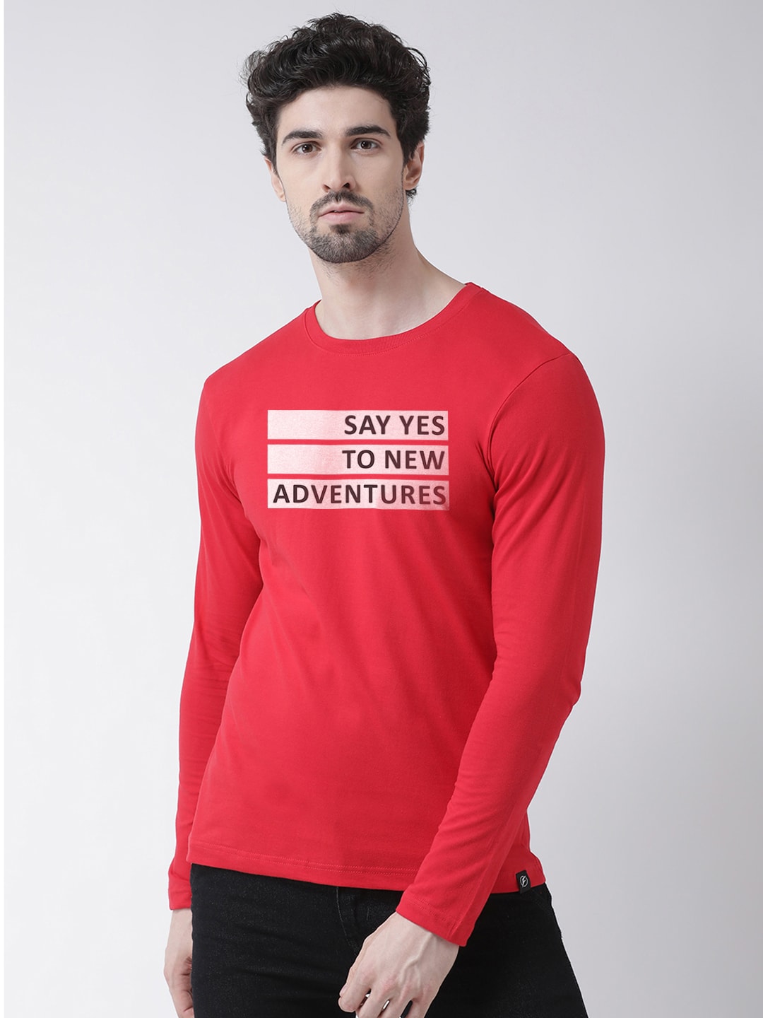Men Say Yes To New Printed Full Sleeve T-shirt - Friskers