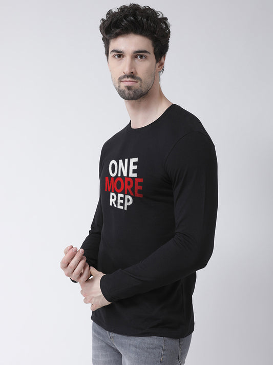 Men One More Rep Printed Full Sleeve T-Shirt - Friskers