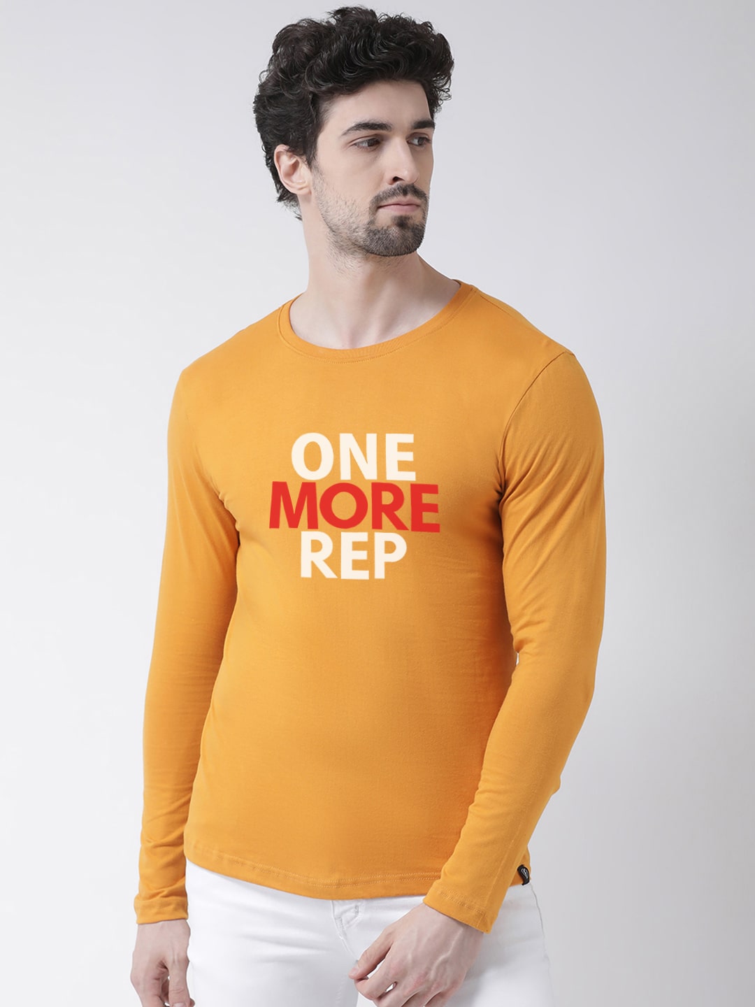 Men One More Rep Printed Full Sleeve T-Shirt - Friskers