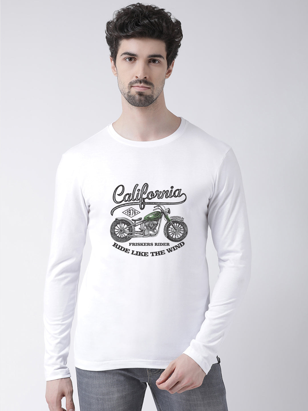 Men California Printed Full Sleeve T-shirt - Friskers