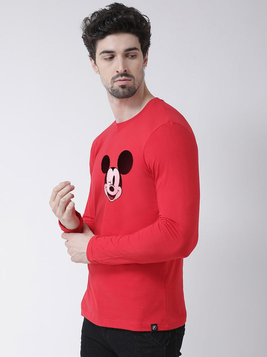 Men Mickey Mouse Printed Full Sleeve T-Shirt - Friskers
