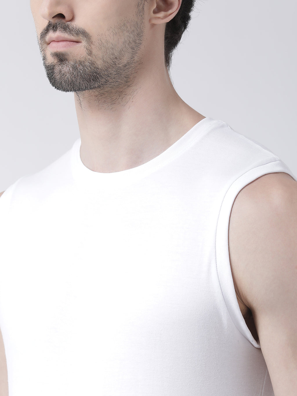 Friskers Solid Men Round Neck Sleeveless T-Shirt - Friskers