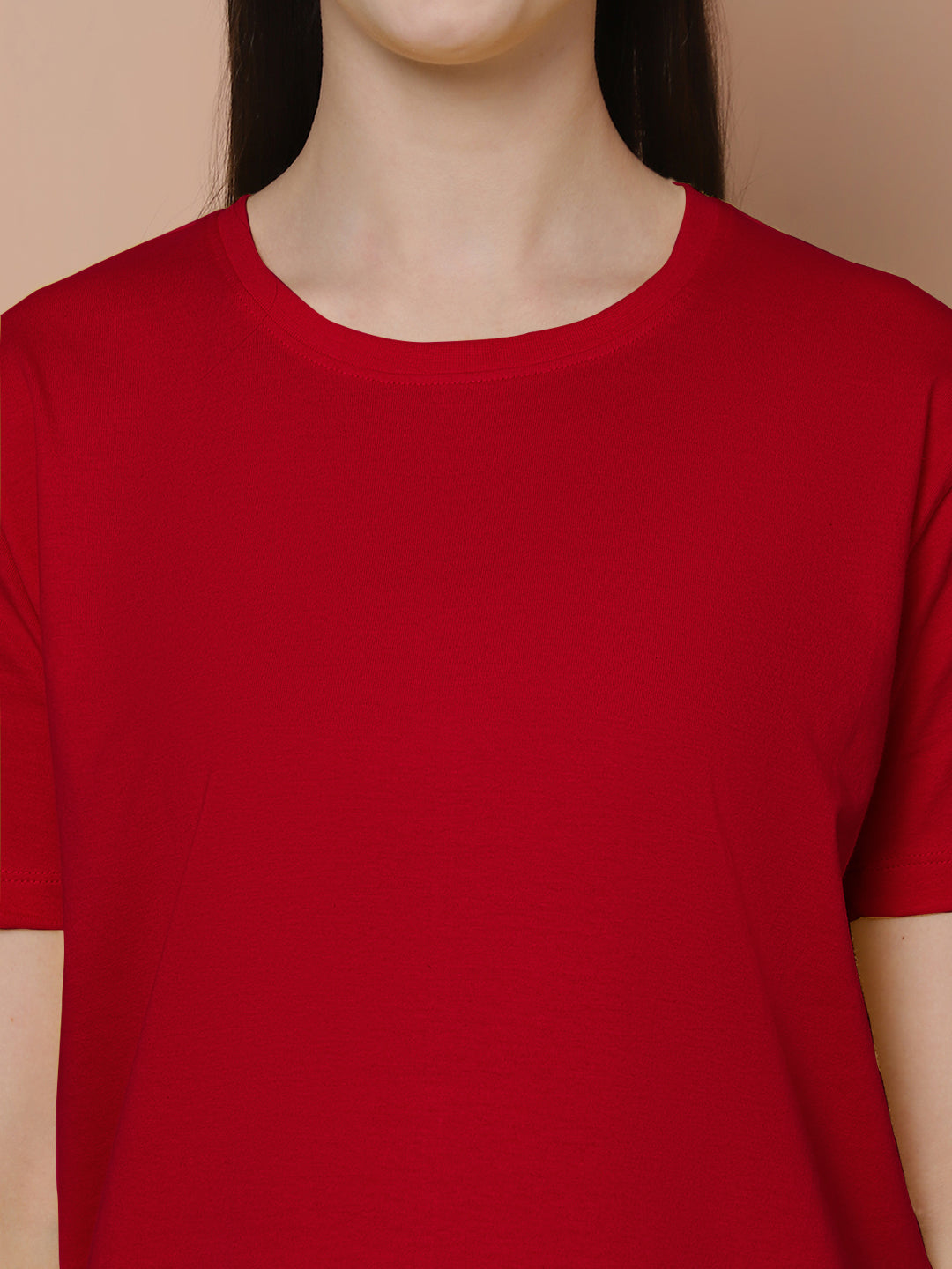 Friskers Pack Of 2 White Combination Round Neck Half Sleeves Long T-Shirt