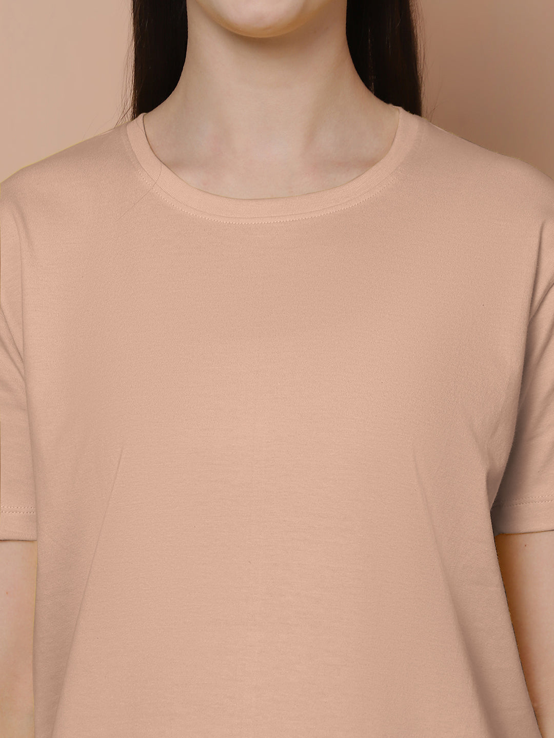 Friskers Pack Of 2 Mustard Combination Round Neck Half Sleeves Long T-Shirt