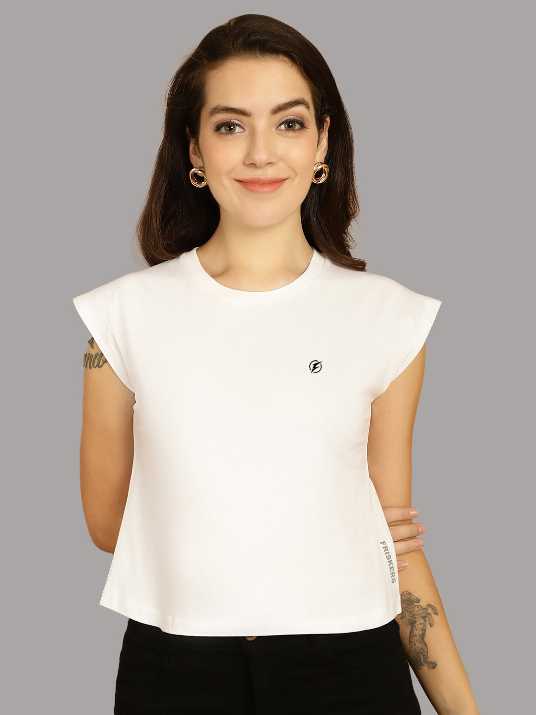 Women Casual Fit Pure Cotton T-Shirt - Friskers