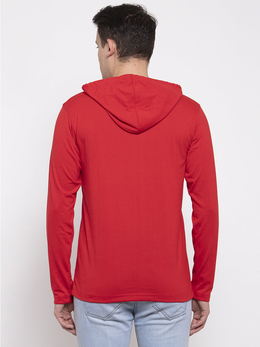 Men's Installing Muscles Full Sleeves Hoody T-Shirt - Friskers