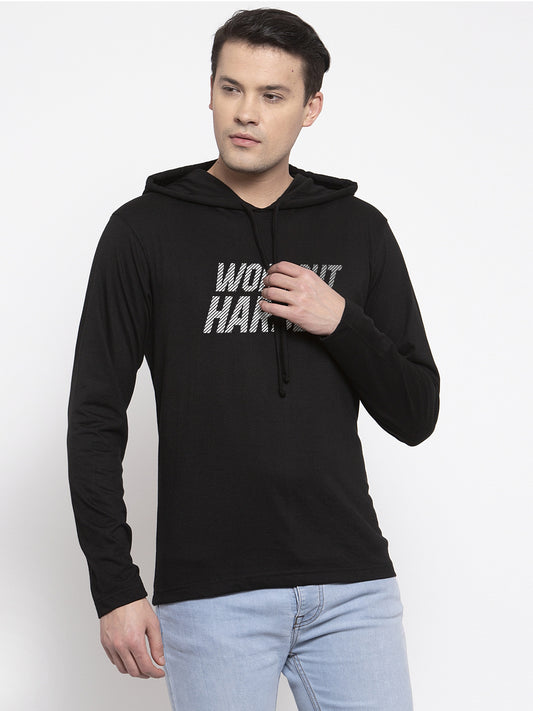 Men's Workout Harder Full sleeves Hoody T-Shirt - Friskers