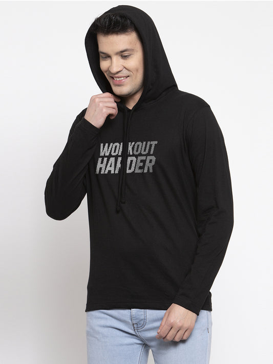 Men's Workout Harder Full sleeves Hoody T-Shirt - Friskers