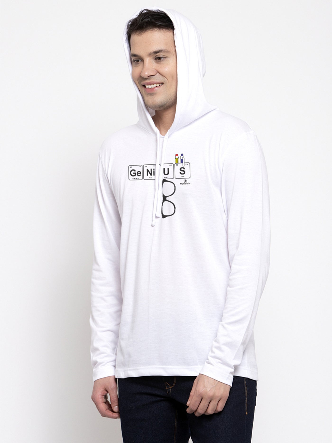 Men's Genius Full sleeves Hoody T-Shirt - Friskers