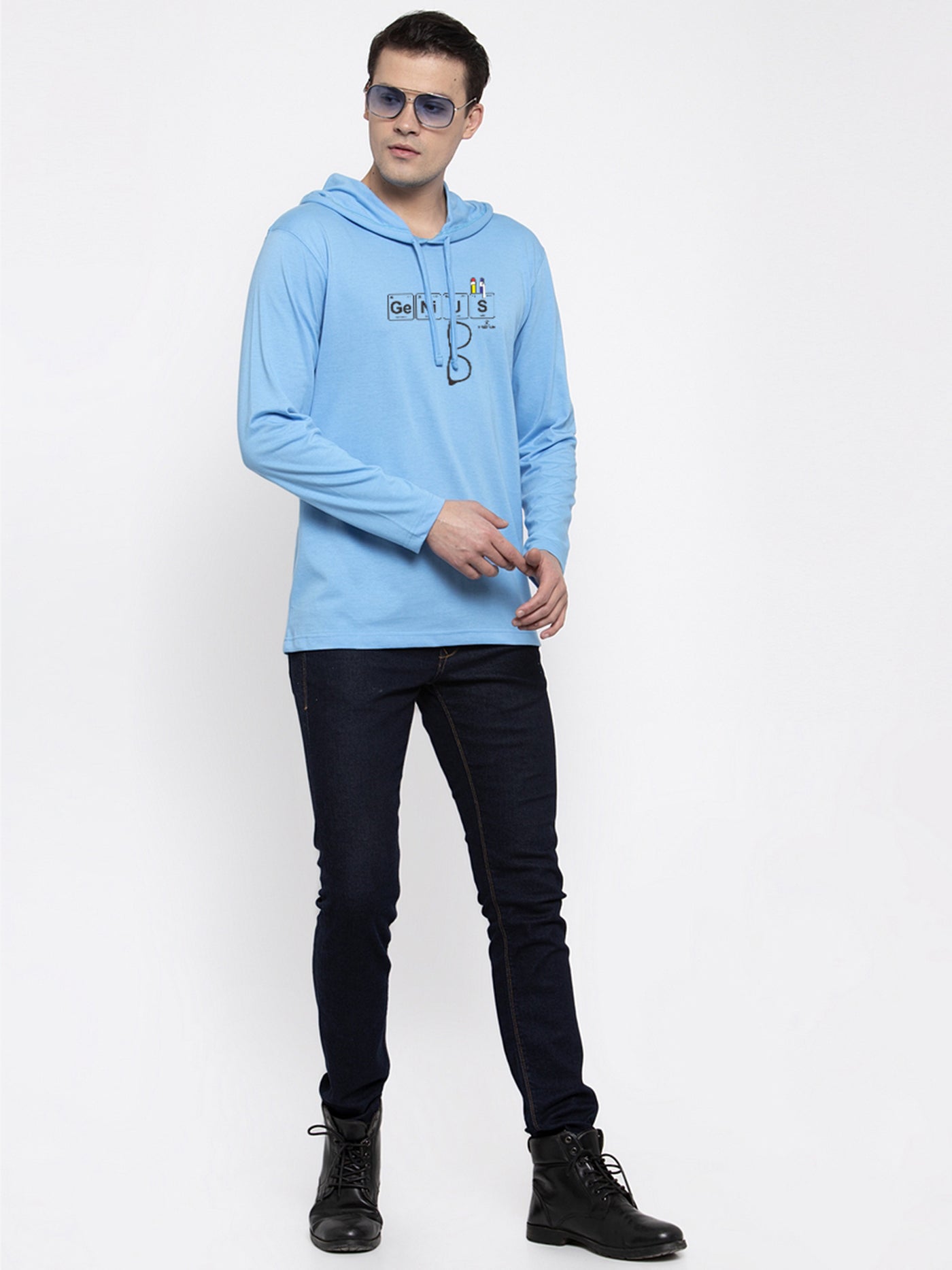 Men's Genius Full sleeves Hoody T-Shirt - Friskers