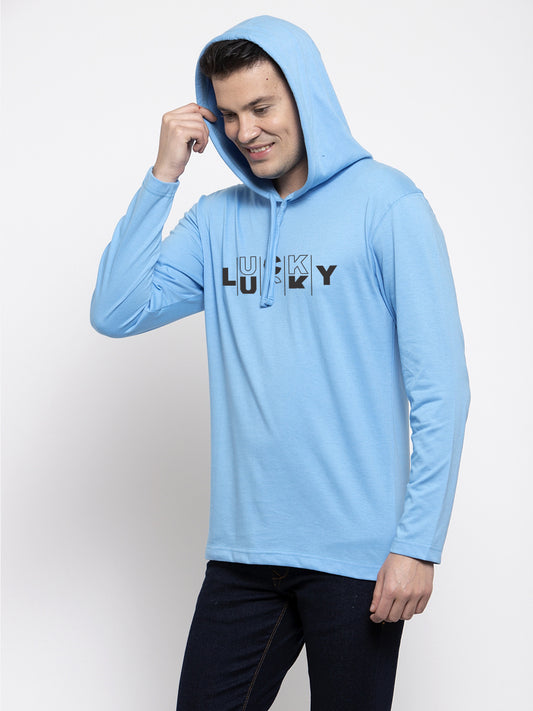Men's Lucky Full sleeves Hoody T-Shirt - Friskers