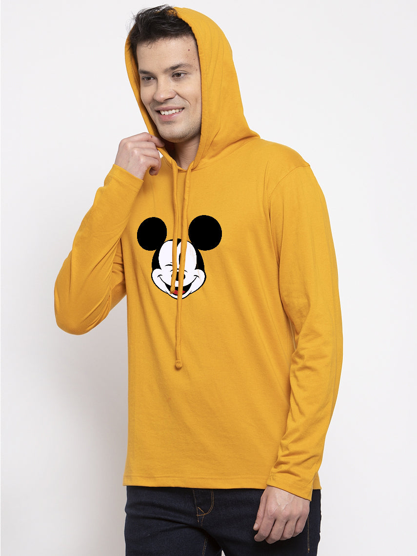 Men's Mickey Mouse Full Sleeves Hoody T-Shirt - Friskers