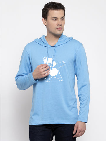 Men's Dancing Panda Full Sleeves Hoody T-Shirt - Friskers