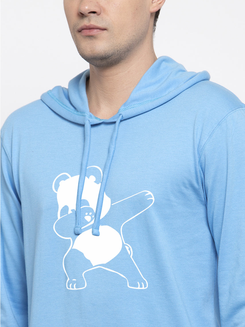 Men's Dancing Panda Full Sleeves Hoody T-Shirt - Friskers