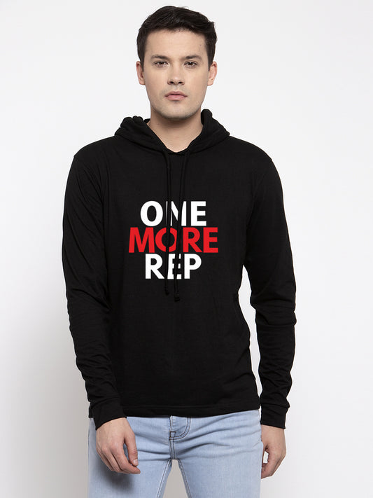 Men's One More Rep Full Sleeves Hoody T-Shirt - Friskers