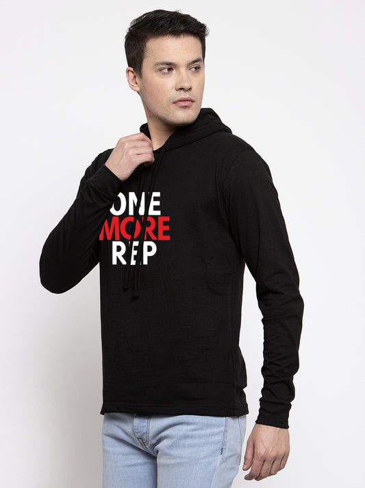 Men's One More Rep Full Sleeves Hoody T-Shirt - Friskers