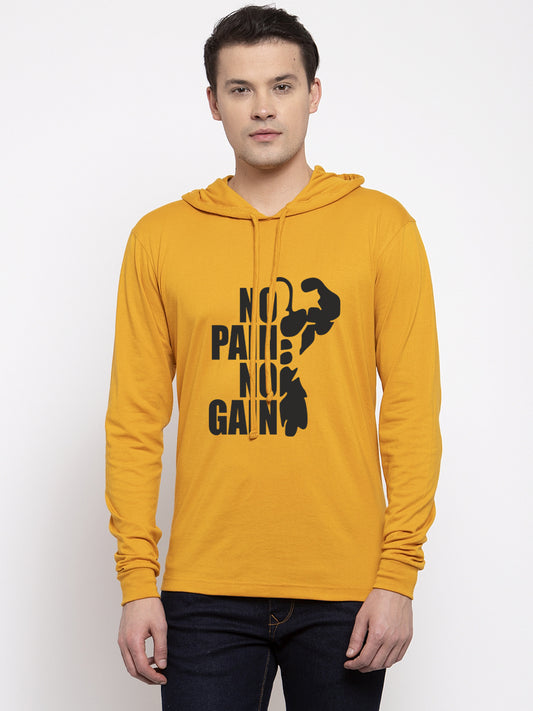 Men's Six Pack Abs Full Sleeves Hoody T-Shirt - Friskers