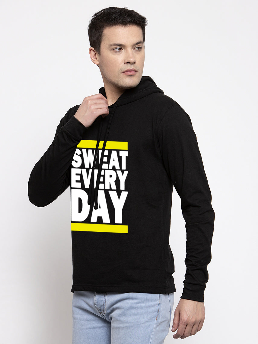 Men's Sweat Every Day Full Sleeves Hoody T-Shirt - Friskers