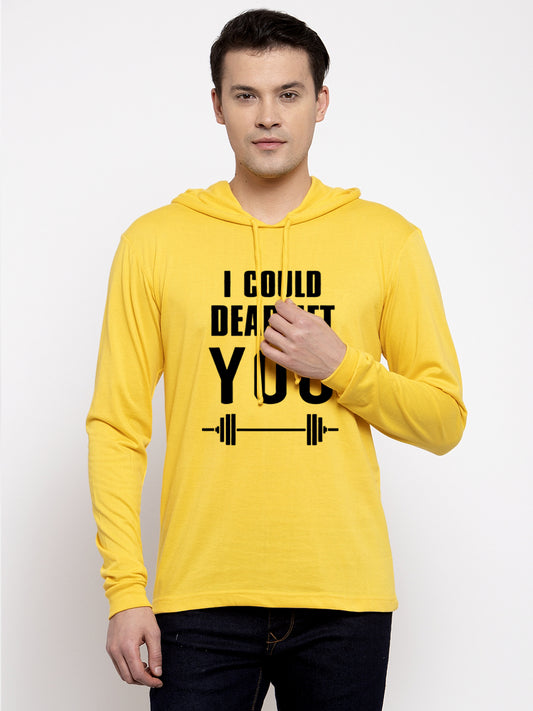 Men's I Could Dead Lift You Full Sleeves Hoody T-Shirt - Friskers