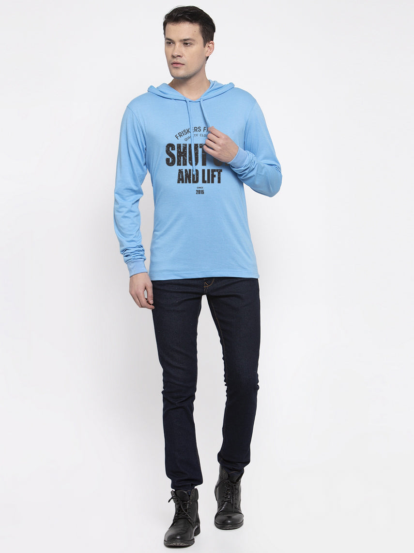 Men's Shutup And Lift Full Sleeves Hoody T-Shirt - Friskers