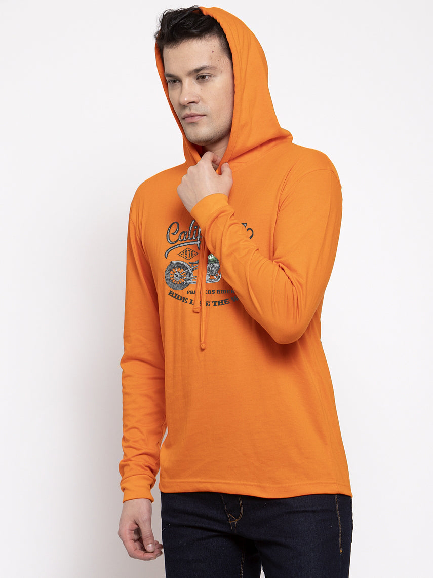 Men's California Full Sleeves Hoody T-Shirt - Friskers