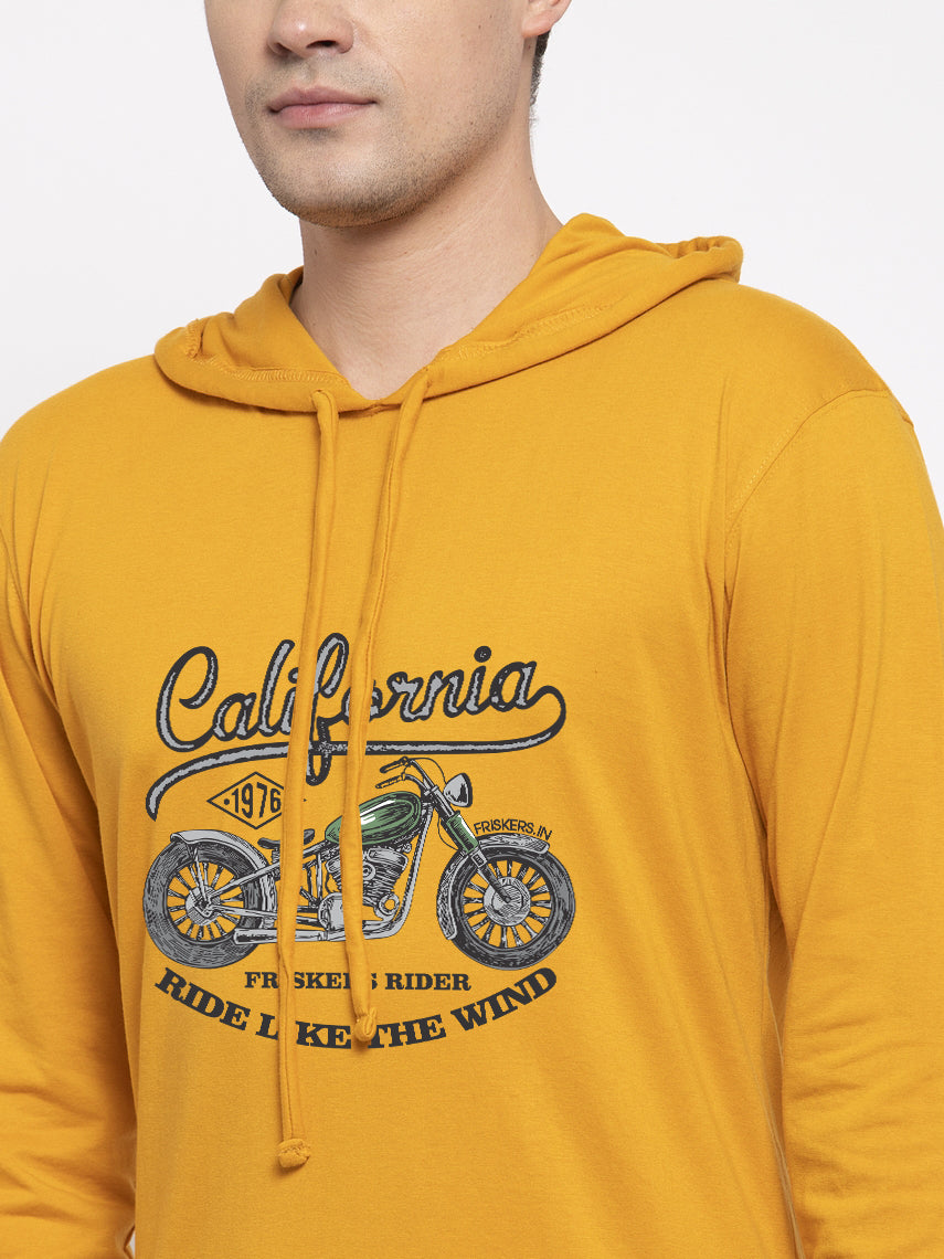 Men's California Full Sleeves Hoody T-Shirt - Friskers