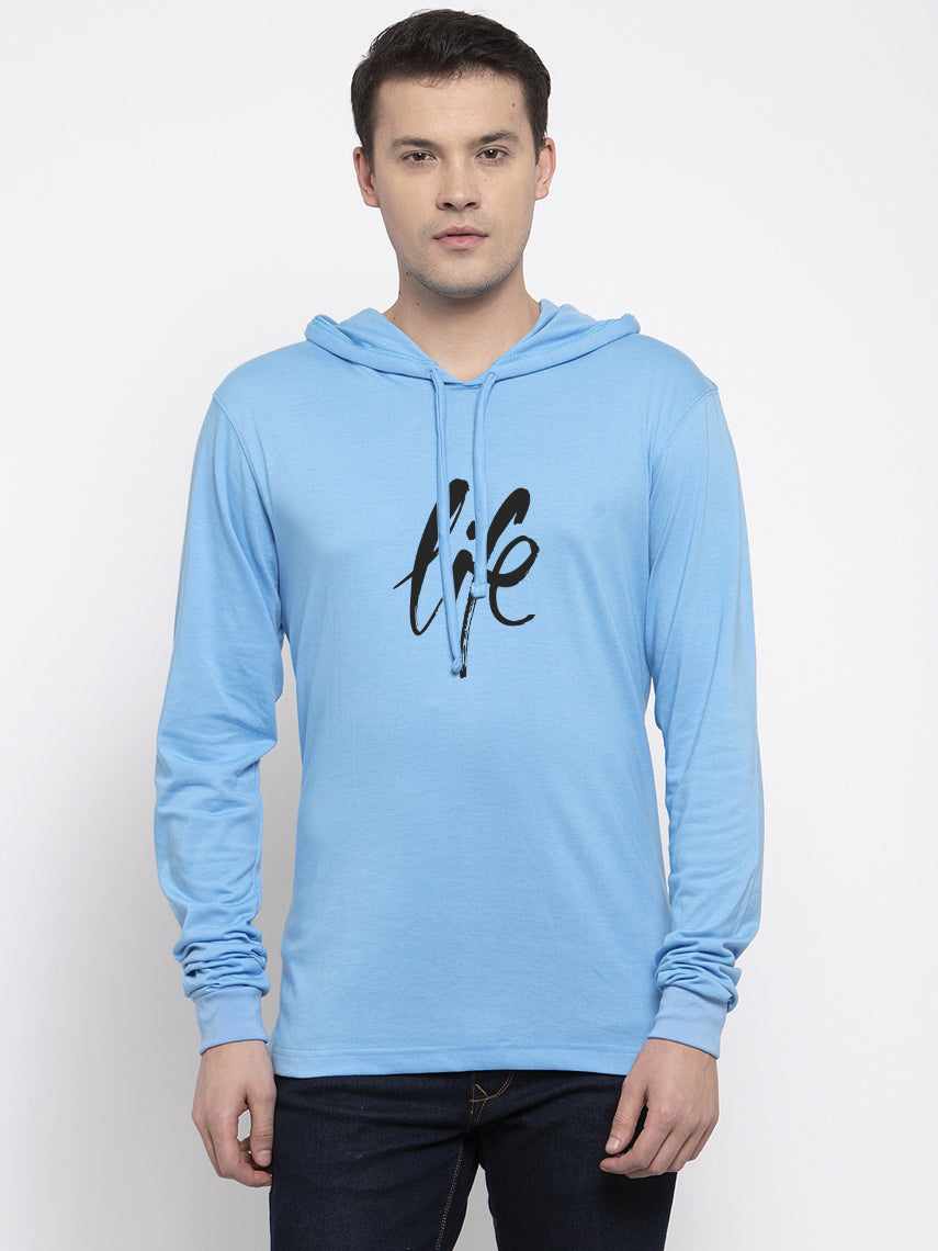 Men's Life Full Sleeves Hoody T-Shirt - Friskers
