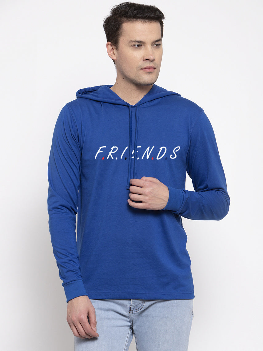 Men's Friends Full Sleeves Hoody T-Shirt - Friskers